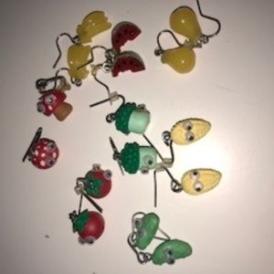foodie earring collection